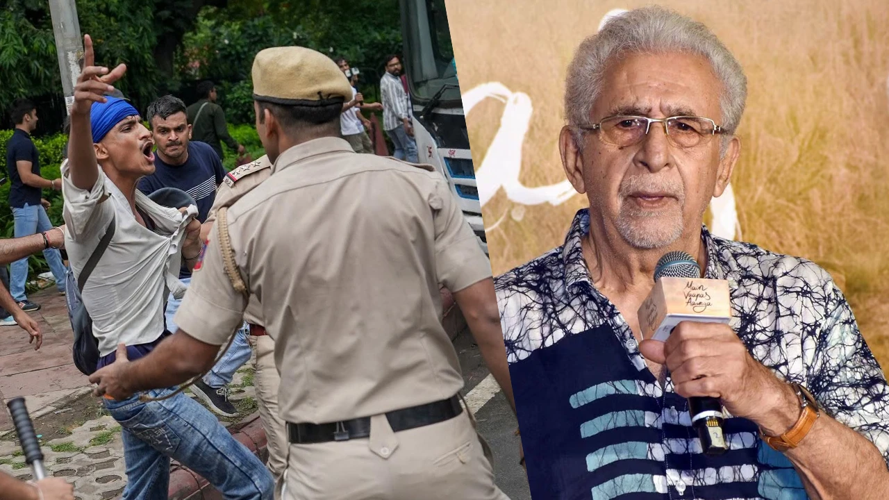 দিল্লিতে শিক্ষার্থী বিক্ষোভে লাঠিচার্জ: পুলিশকে ‘গুন্ডা’ বললেন নাসিরুদ্দিন শাহ