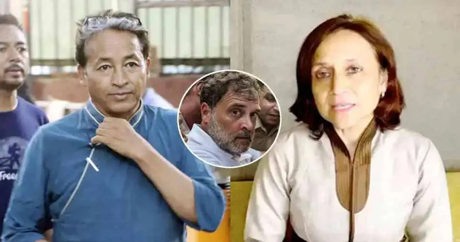 প্রশ্নপত্র ফাঁস আন্দোলনে রাহুলের ভূমিকার সমালোচনা সোনম ওয়াংচুকের স্ত্রীর