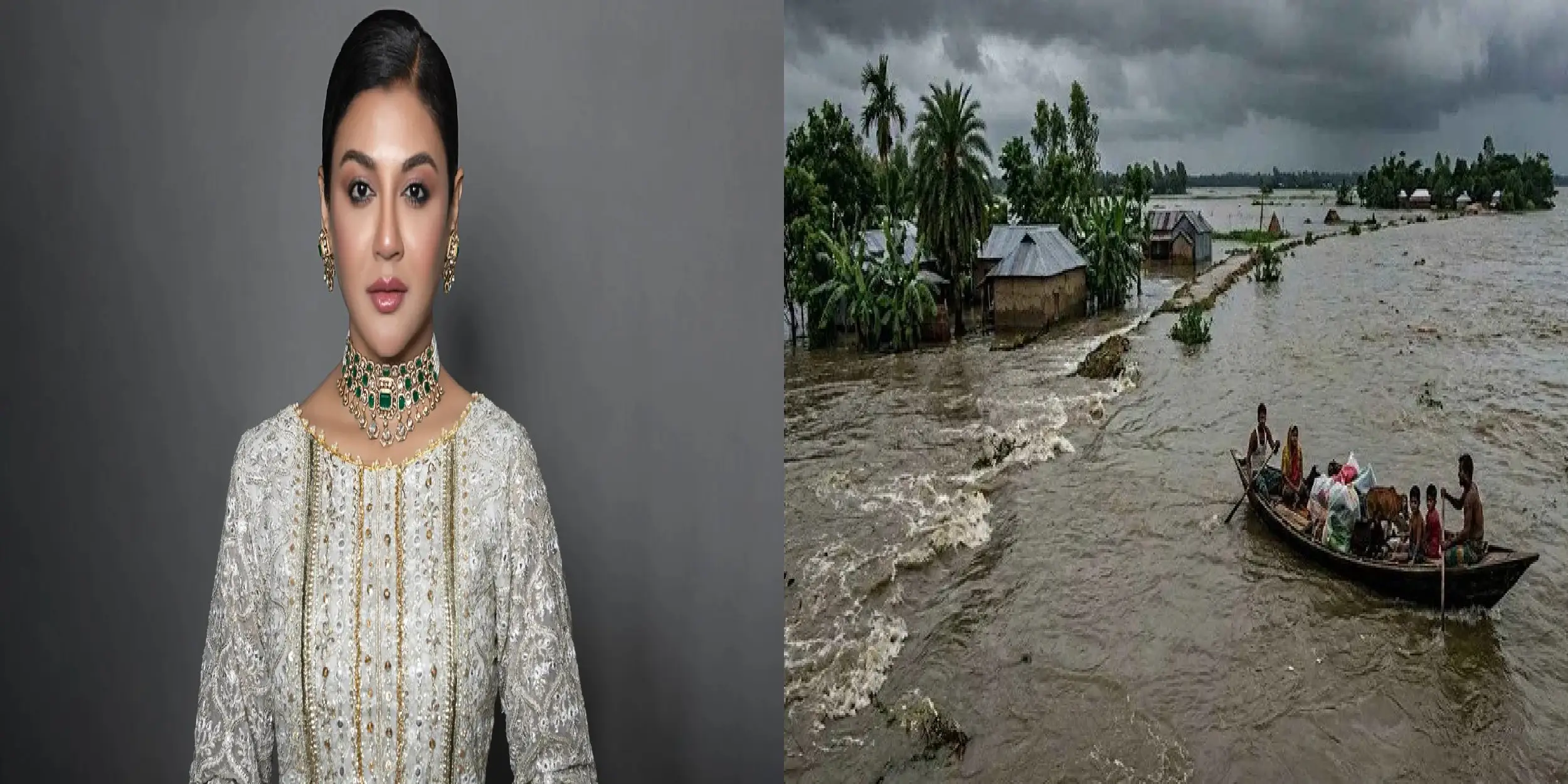 বন্যাদুর্গত মানুষের পাশে দাঁড়ানোর আহ্বান জয়া আহসানের