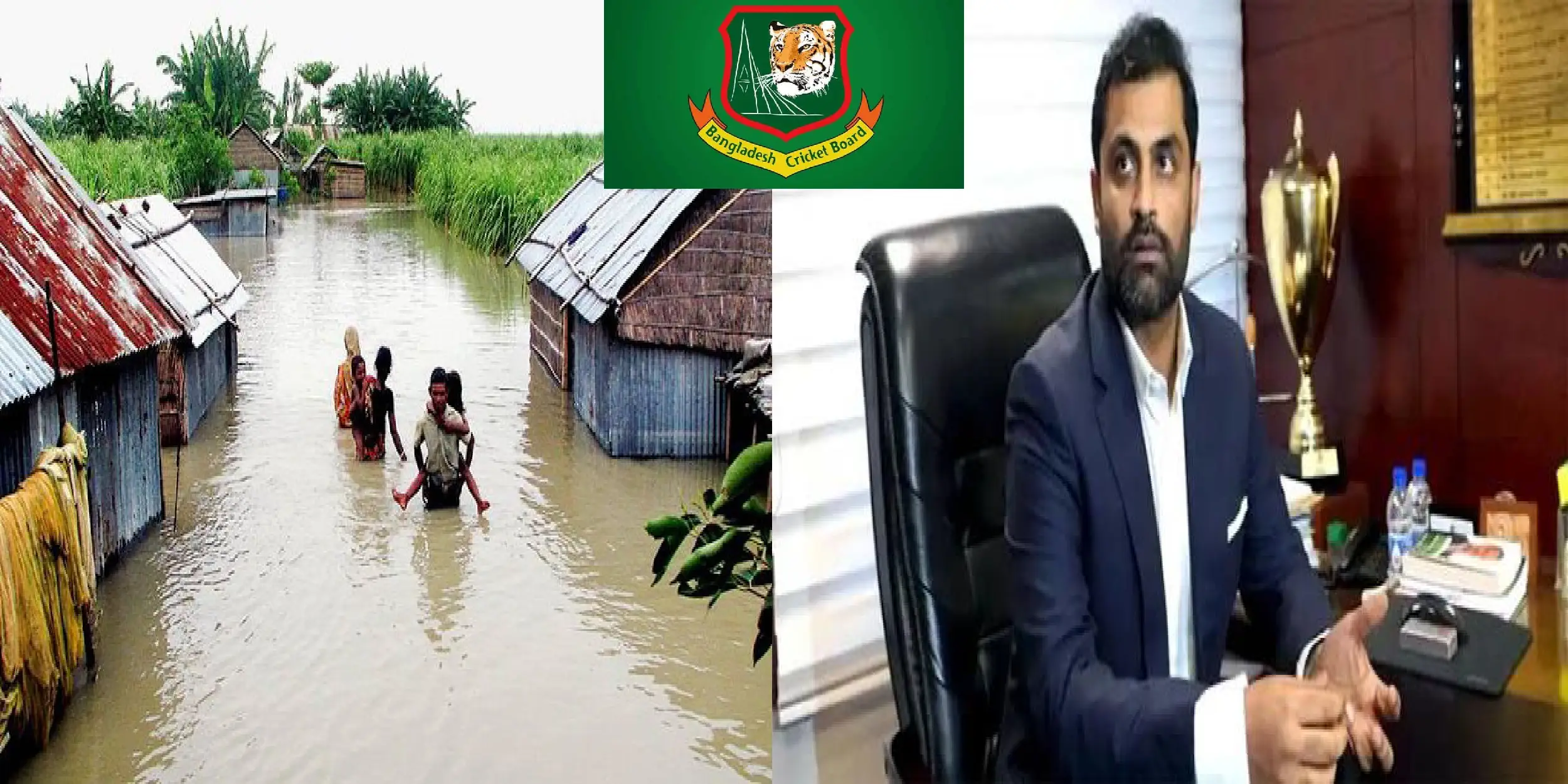 বন্যার্ত মানুষের পাশে দাঁড়ানোর ঘোষণা বিসিবি সভাপতি তামিম ইকবালের