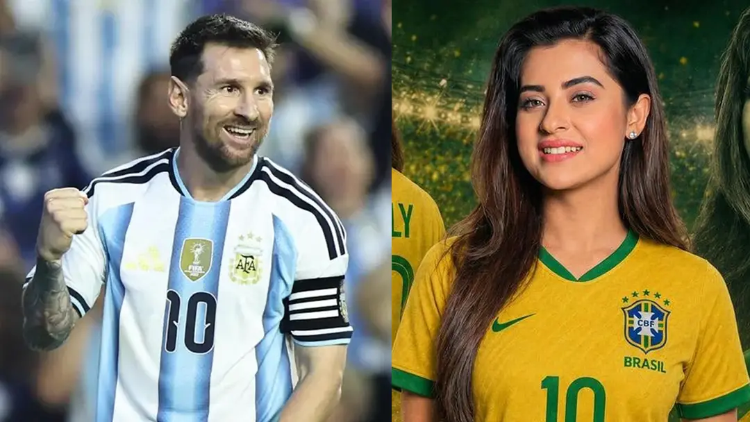 মেসির হ্যাটট্রিকে মুগ্ধ ব্রাজিল-সমর্থক বুবলী