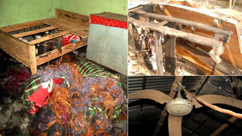 বগুড়ায় দাঁড়িপাল্লায় ভোট চাওয়ায় জামায়াত নেতার বাড়িতে আগুন