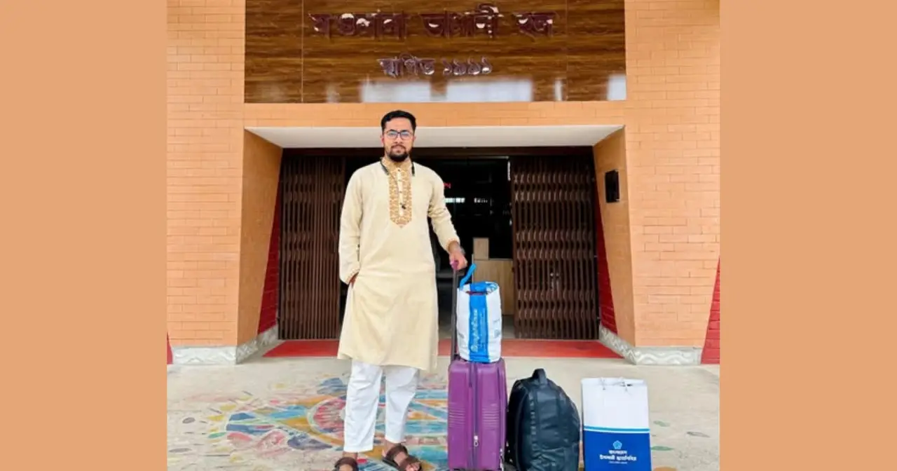 মাস্টার্স শেষ করে হল ছাড়লেন জাকসু জিএস মাজহার ইসলাম