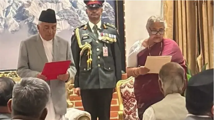 নেপালের অন্তর্বর্তীকালীন সরকারপ্রধান সুশীলা কার্কি
