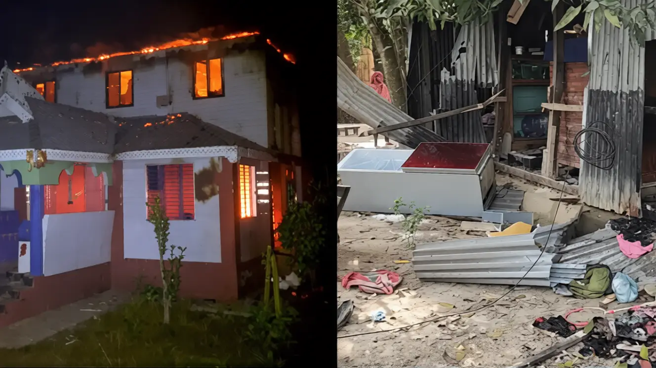 বিএনপিতে যোগদান করায় আওয়ামী লীগ নেতার বাড়িতে অগ্নিসংযোগ-লুটপাট