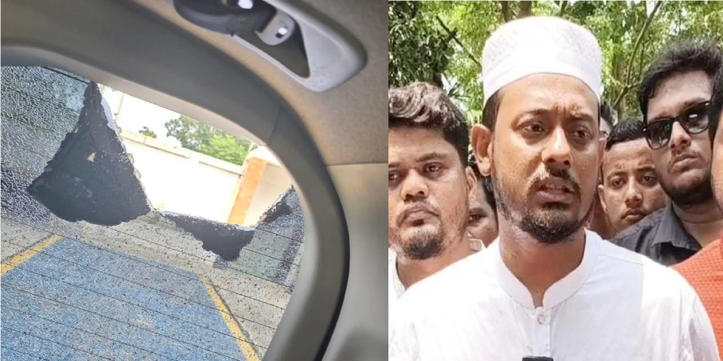 বেনাপোল সীমান্ত থেকে ফেরার পথে নাসির উদ্দীন পাটোয়ারীর গাড়িতে হামলা