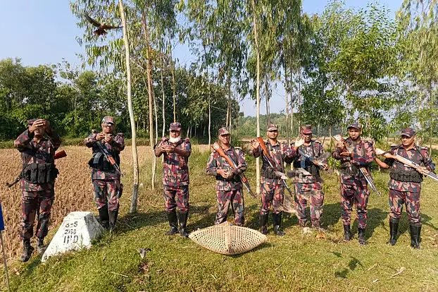 ফেনীতে বিজিবির অভিযানে ভারত থেকে আনা ৯০টি শালিক পাখি উদ্ধার ও অবমুক্ত