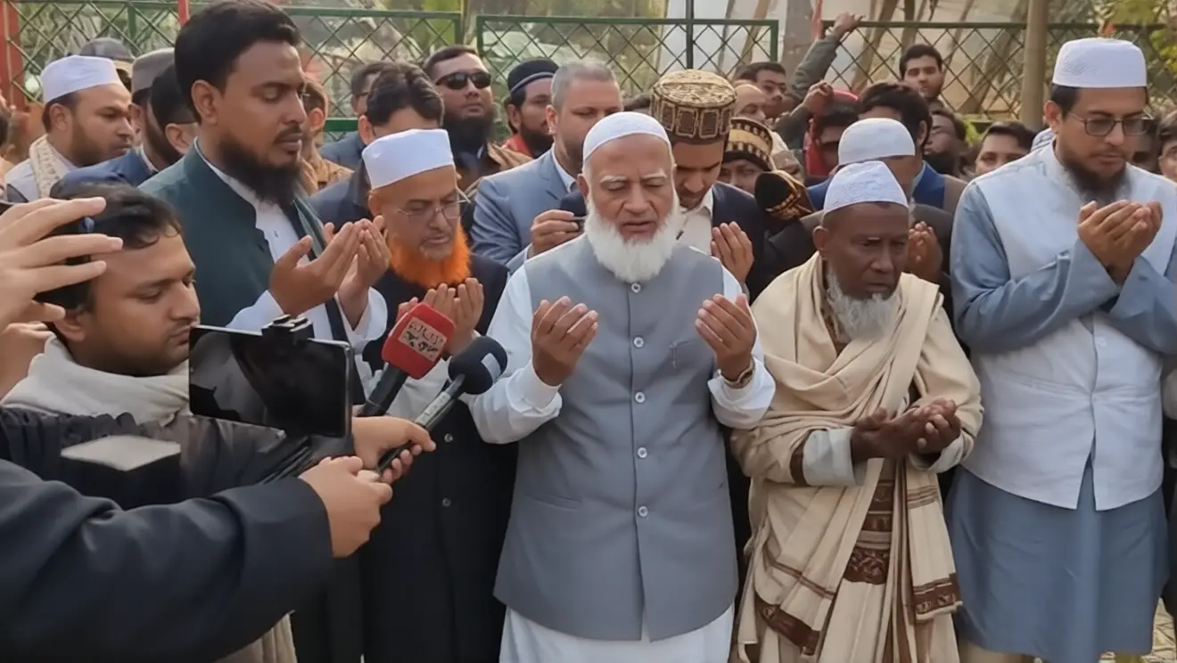 শহীদ আবু সাঈদের কবর জিয়ারত করলেন জামায়াত আমির ডা. শফিকুর রহমান